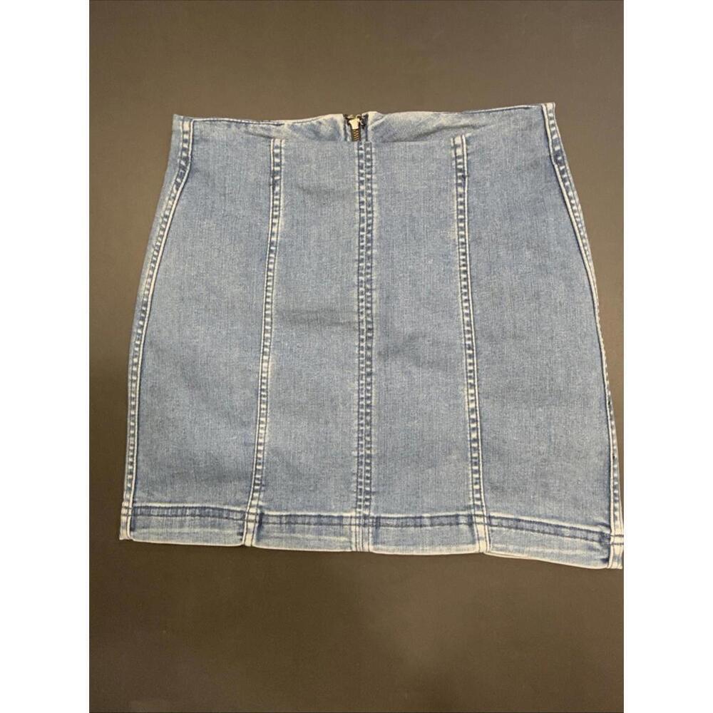 Free People Boho Preppy Business Casual Y2K Hippie Mini Skirt size 6